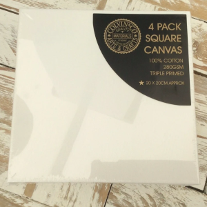 One 20"x20" Square Canvas